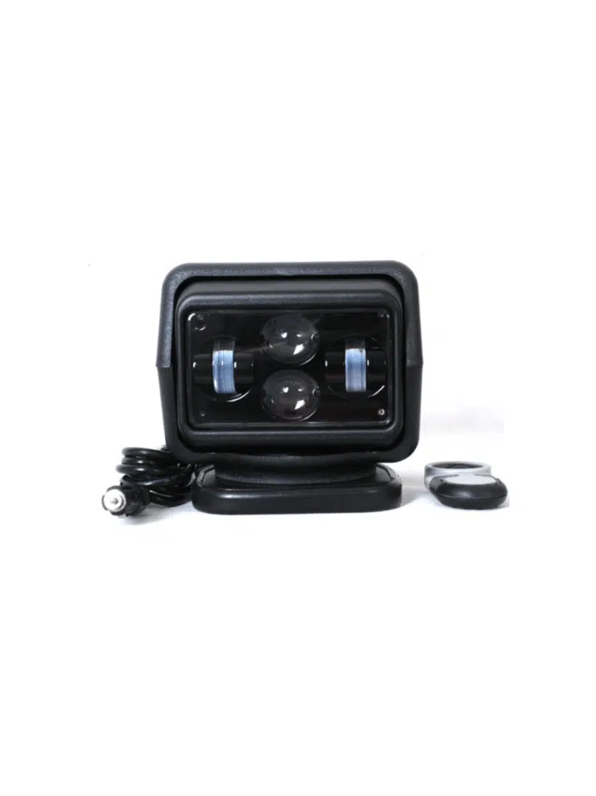 60W magnetisk taglygte, med lav hals. Sort.