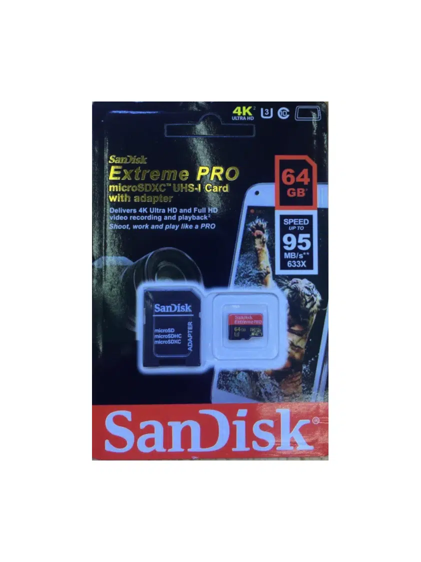 Sandisk 64GB PRO/128GB Sandisk Micro SDXC Storage Card, Class (A) 10 - Image 2