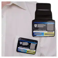 Magnetisk ID-kort holder til bælte eller skjorte - jakkelomme
