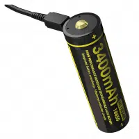 3400 mAh Nitecore Micro-USB genopladeligt batteri