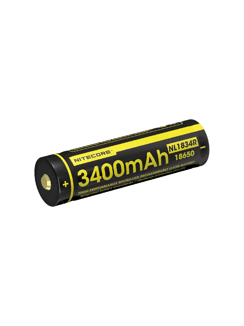 Genopladeligt Nitecore 3400 mAh batteri