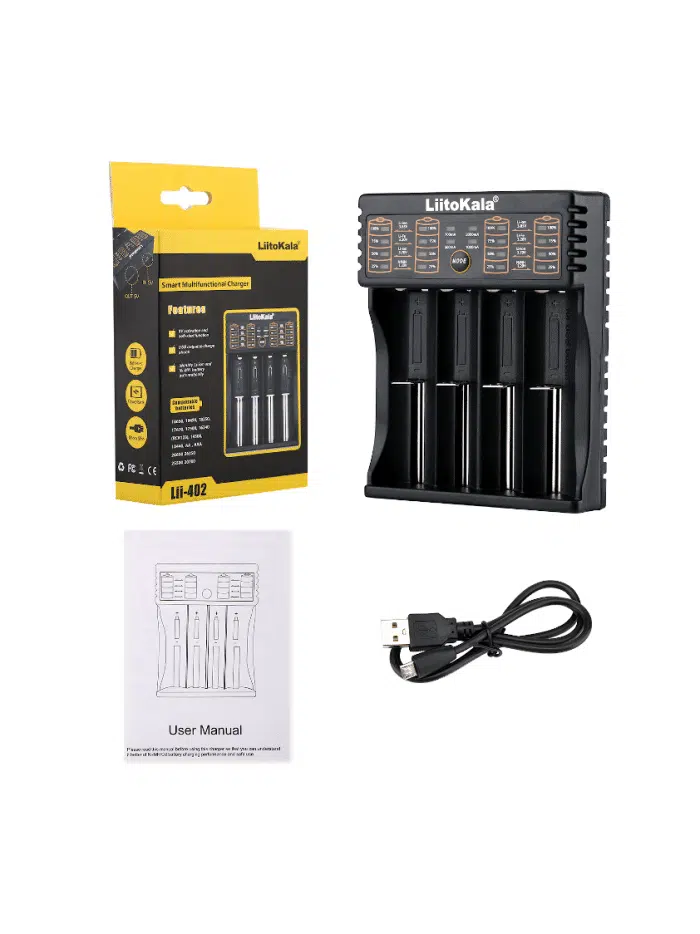 Multi batteri oplader der lader flere forskellige batterier på een gang