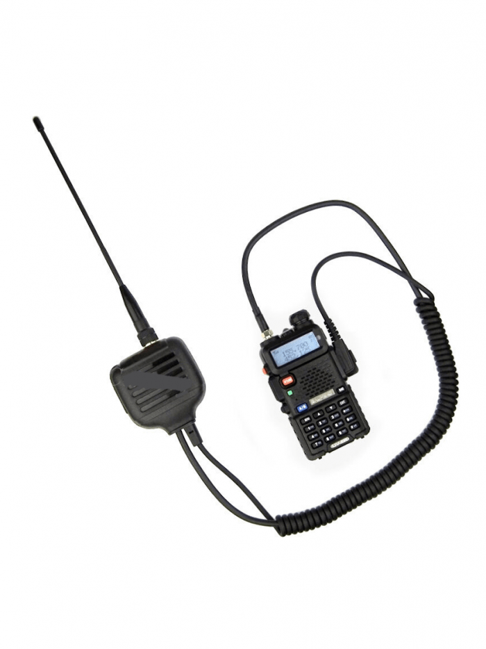 HAND MIC (monophonic) WITH ANTENNA FOR ALL KENWOOD-TYPE CONNECTIONS (KENWOOD 2-PIN, 3.5 MM.) - Image 4