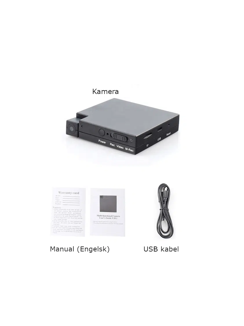 MAGNETISK (bdoy) camera med flotte features