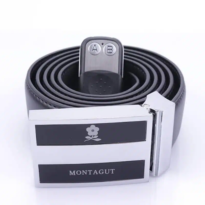 Bælte med skjult kamera og fjernbetjening