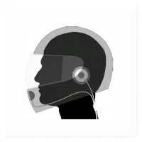 Headset til styrthjelme og til radioer med Kenwood stik (3,5 mm.).
