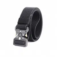 Taktisk 5 cm., bredt nylon quick release bælte. Fås i sort og lysegrå.