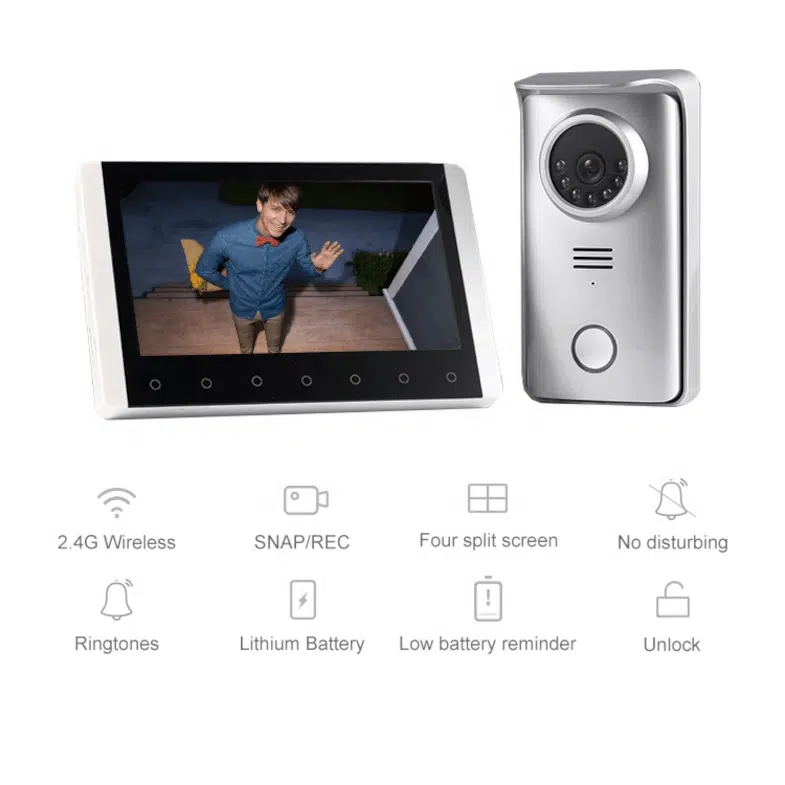 Video doorbell with internal screen and internal bell sound, WiFi, Infrared night recording, 2-way speech, and up to 3 additional cameras. - Image 4