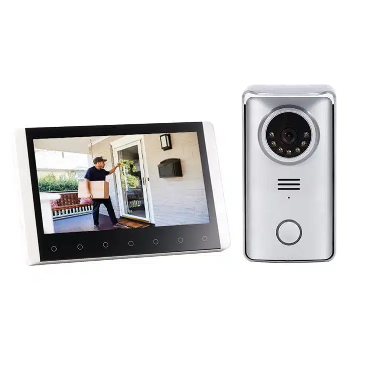 Ledningsført video ringeklokke.