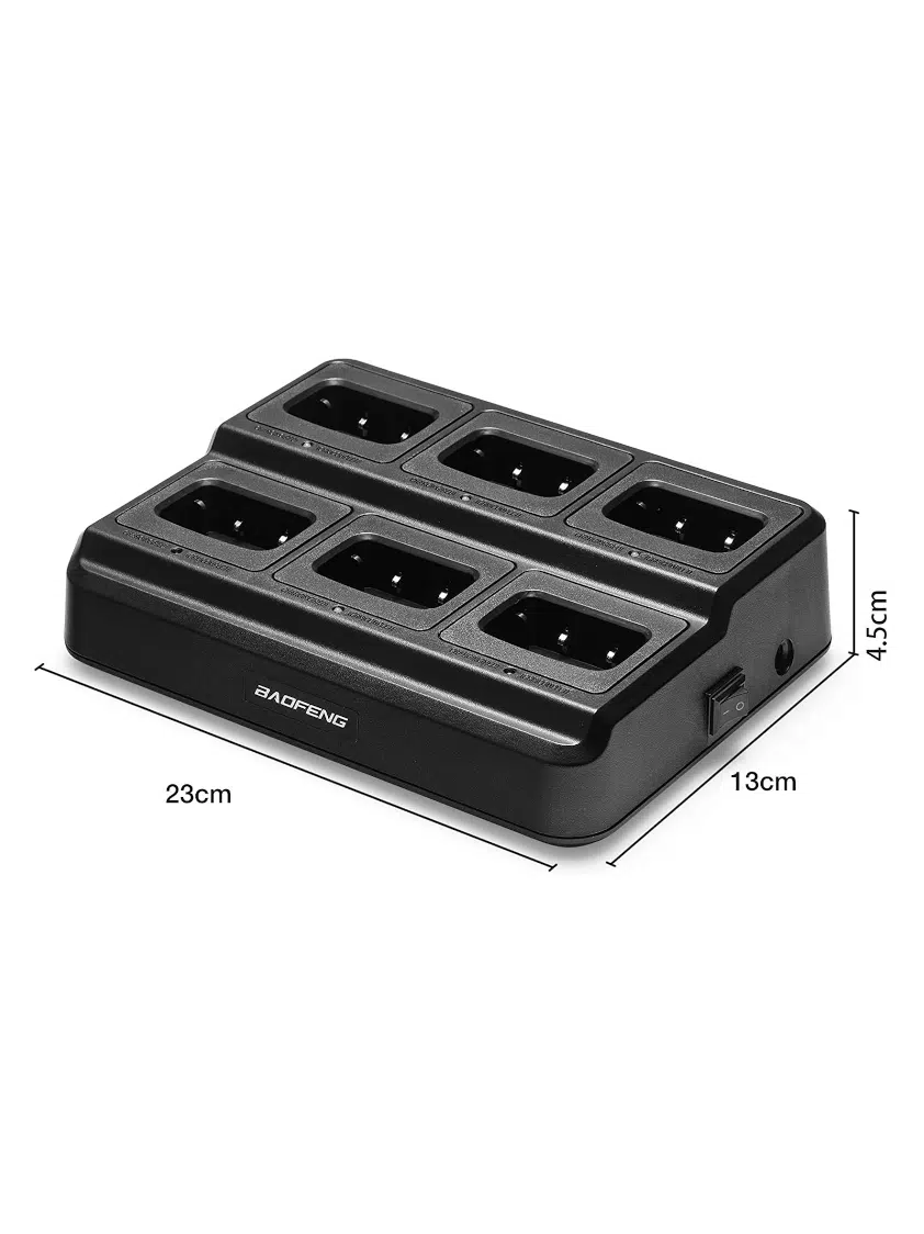Baofeng/Retevis 6 slot oplader