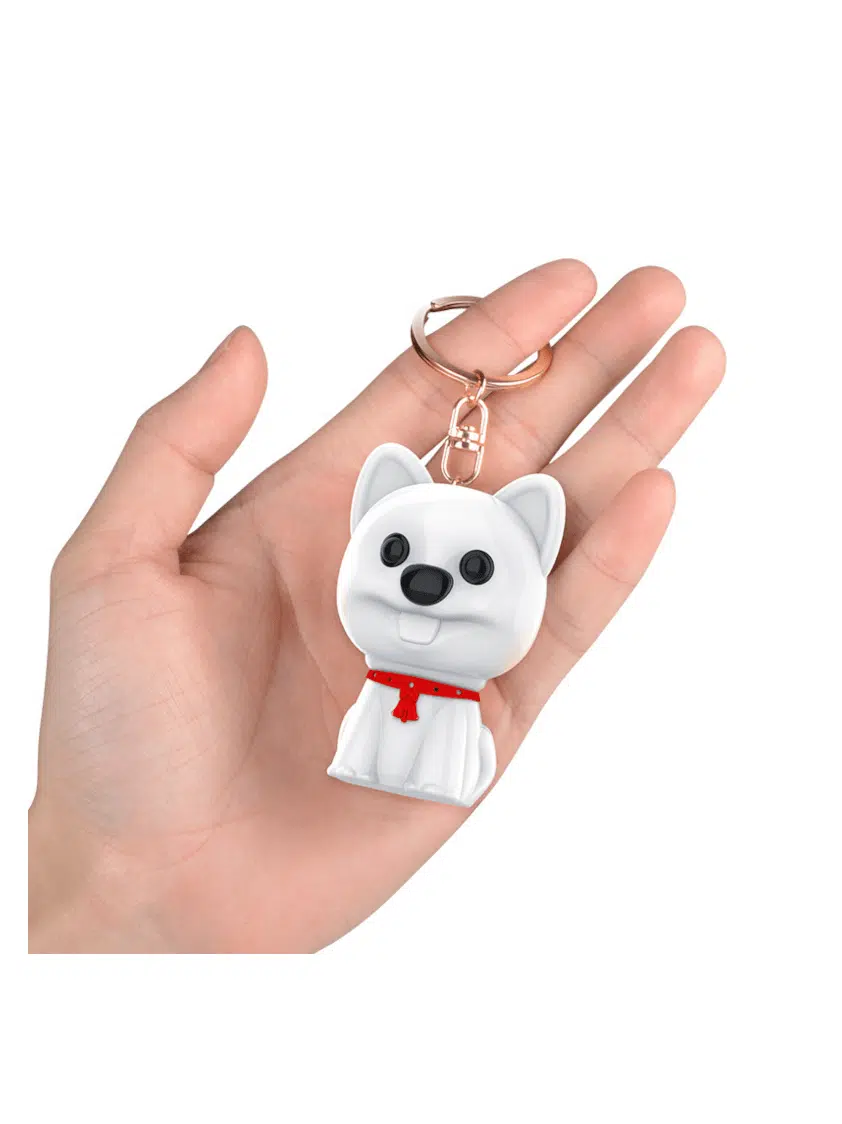 Lille hvid hund (lydoptager) med 100 timers optagelse og 100 timers standby