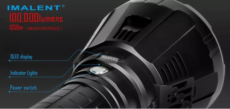 Imalent MS18, Verdens Kraftigste Håndholdte Lygte med 100.000 Lumen !