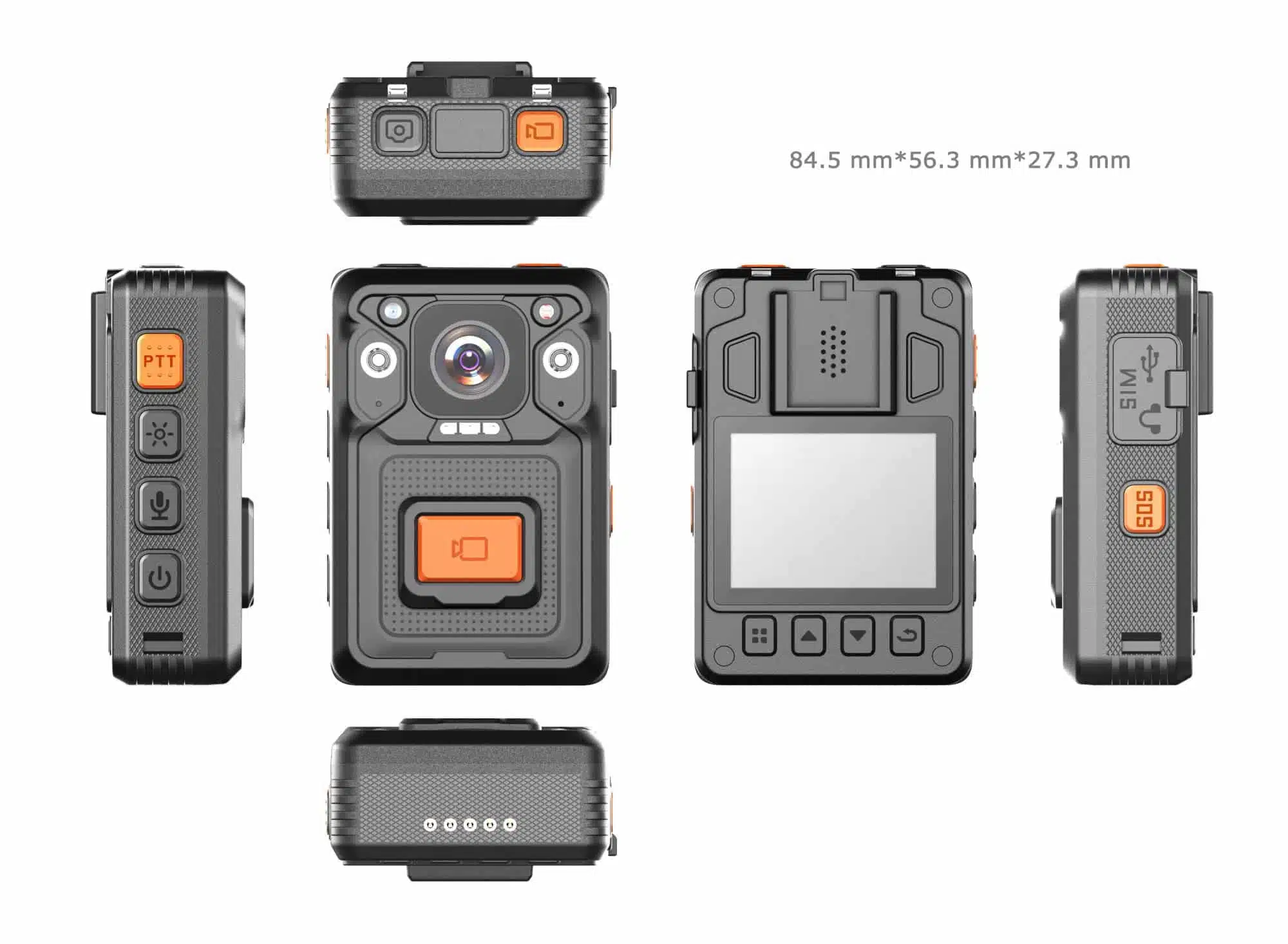 LILLE BODY CAMERA, MED INDBYGGET IP WALKIE-TALKIE MULIGHEDER 3G & 4G, IR-LYS, MANGE TIMERS OPTAGELSE M.V.
