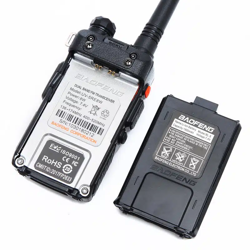 Baofeng UV-5R radio med batteri