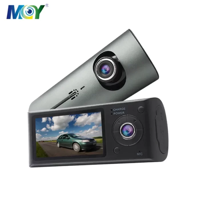 Car Dashcam, loop recording, GPS and Night Vision (infrared night light).
2 cameras, front and rear.
Easily hidden behind the rearview mirror. - Image 2