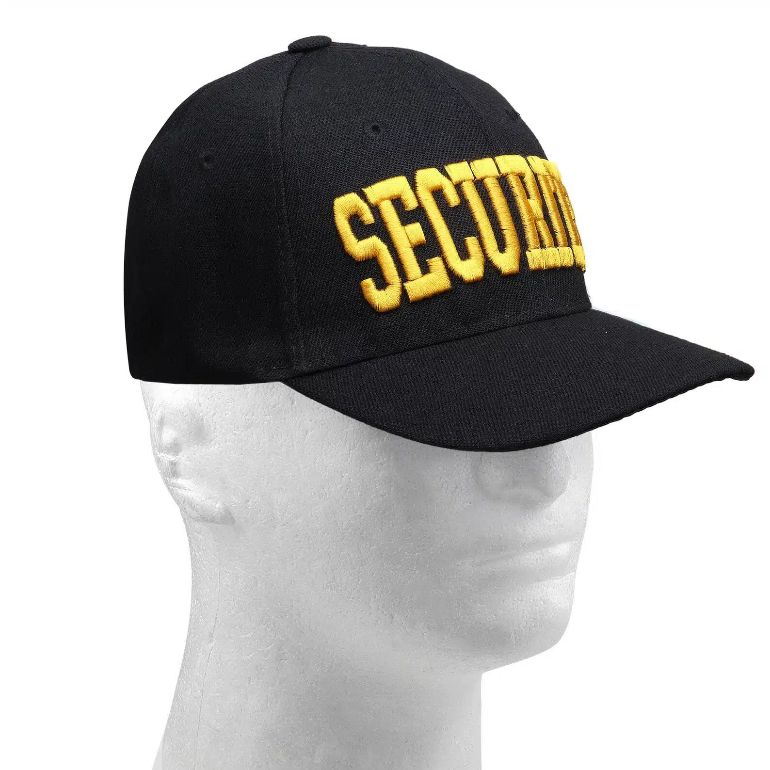 Cap with the text "SECURITY" in "gold" on the cap