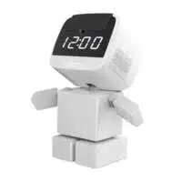 Intelligent Robot med visning af klokken. Samtaleanlæg, autofollow, Wifi, CCTV-overvågningskamera. 1080P Cloud-løsning