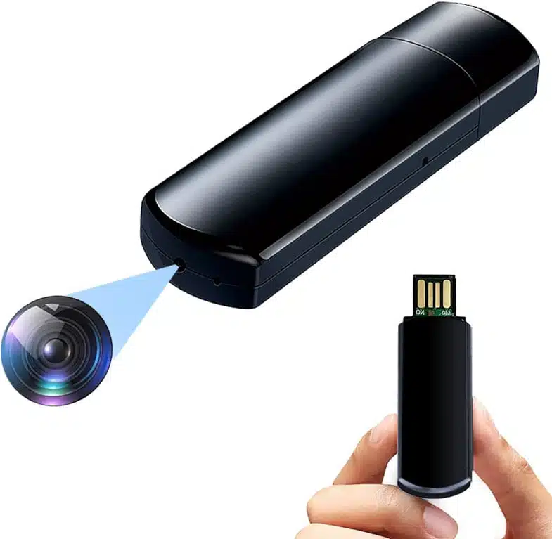 Sort USB pen med skjult videoptager.