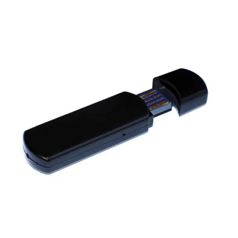 Sort USB pen med skjult videoptager.