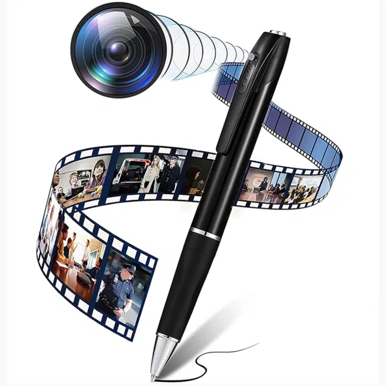 Kuglepen med skjult lydoptager er en bærbar stemmeoptager-pen med 32GB intern hukommelse. Denne professionelle pen giver dig mulighed for at optage video og lyd med høj kvalitet. Ideel til brug under møder og andre forretningsmæssige aktiviteter.